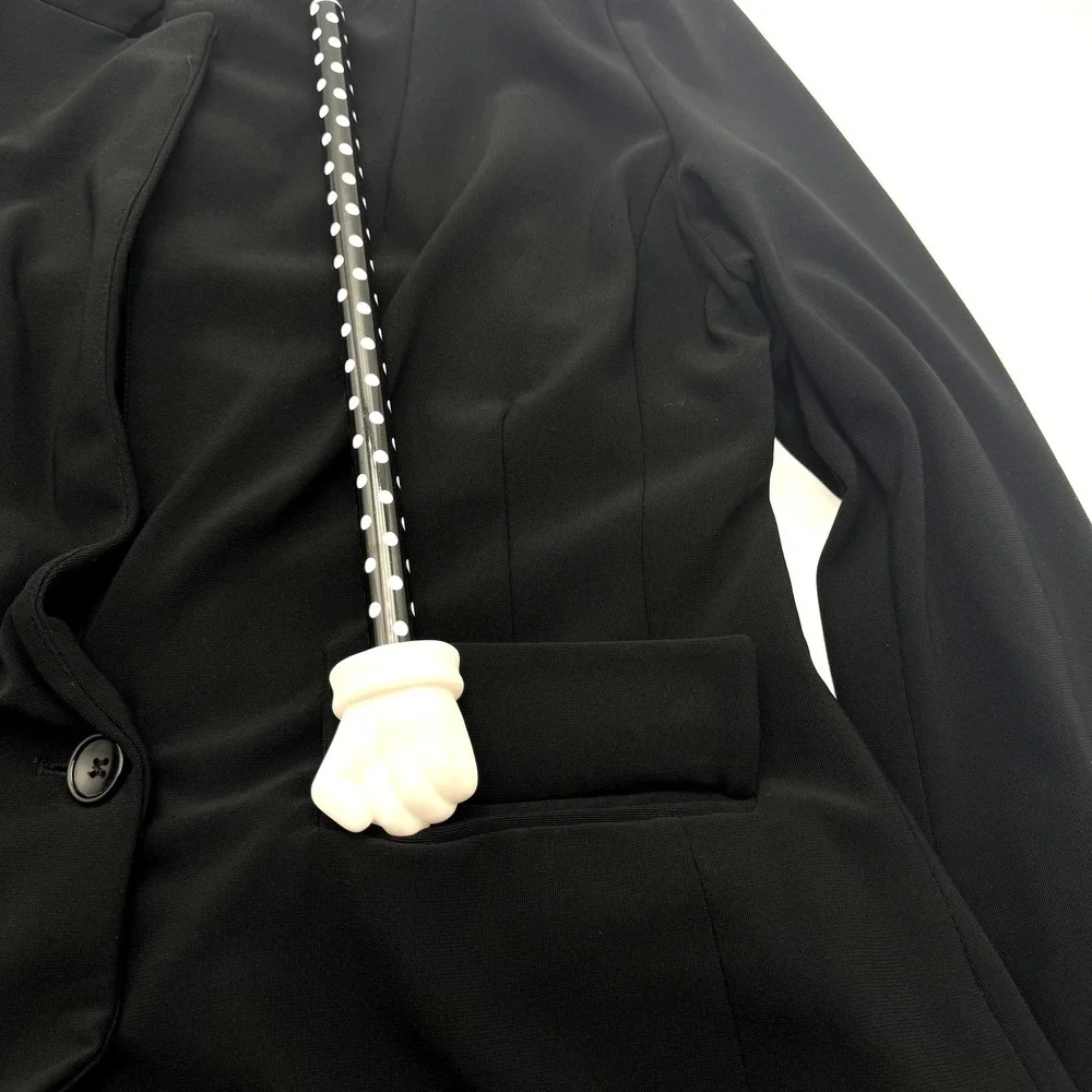 BOSTON PROPER Women's 12 Black Beyond Travel‎ Classic Boyfriend Blazer Jacket